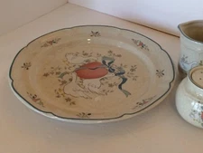 INTERNATIONAL CHINA Round Stoneware Platter Plate MARMALADE #8868