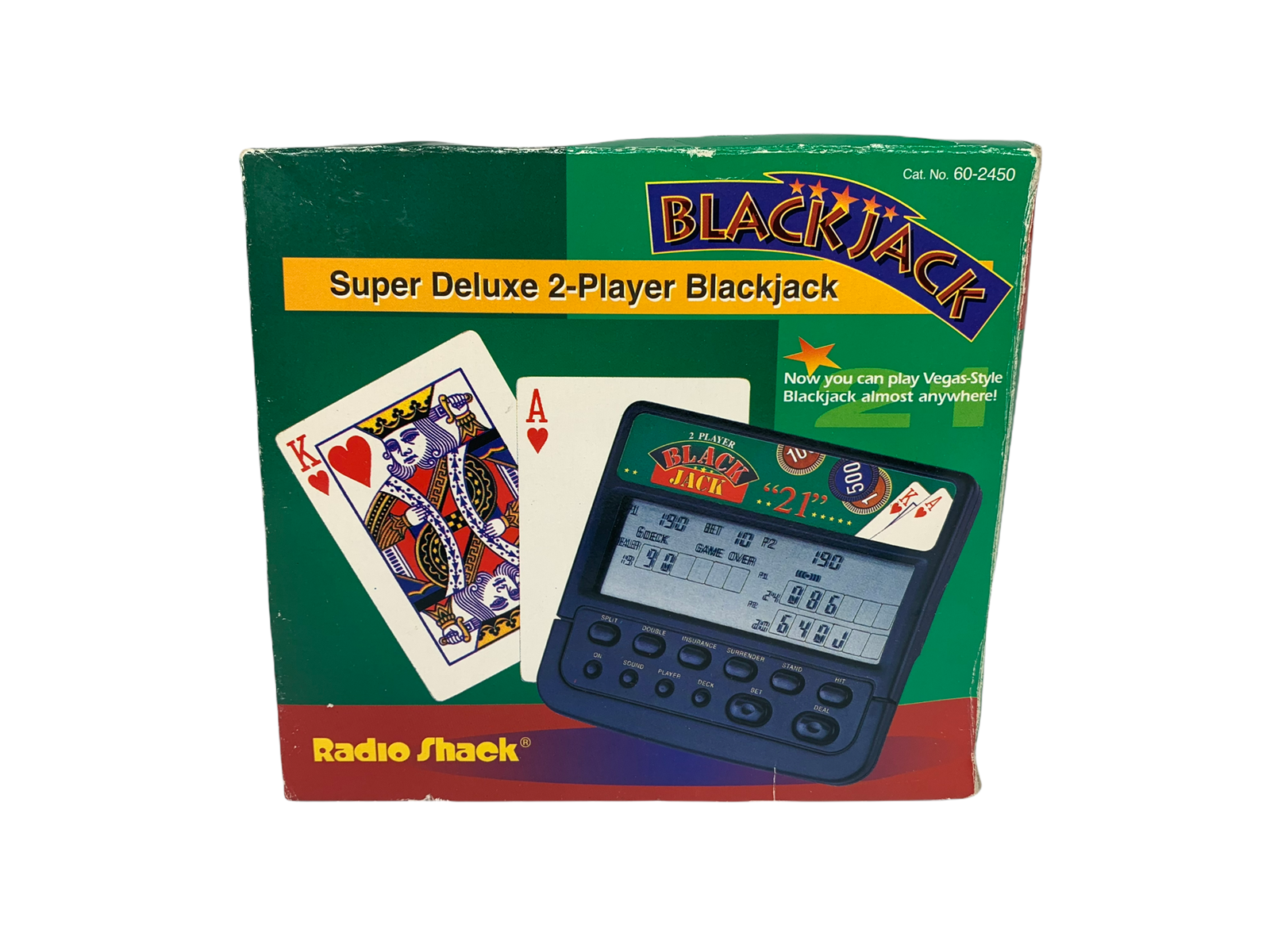 Super Deluxe 2 Player Blackjack Electronic Handheld Game Vintage Radio  Shack NEW