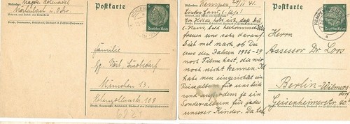 Germany: 1935; Postal Stationery 16, circulated, set Von Hinderburg, EBA046 - Picture 3 of 9