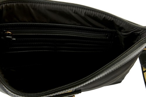 Versace Unisex Black Greeca Stripe Clutch Handbag Pouch Bag - Picture 3 of 3