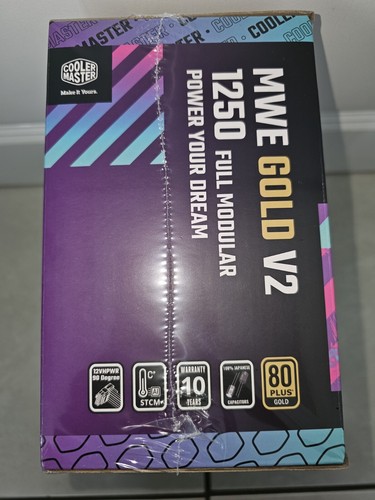 Cooler Master MWE GOLD 1250 V2 FULL MODULAR ATX 3.0 1250W PSU -BRAND NEW &SEALED - Picture 9 of 11