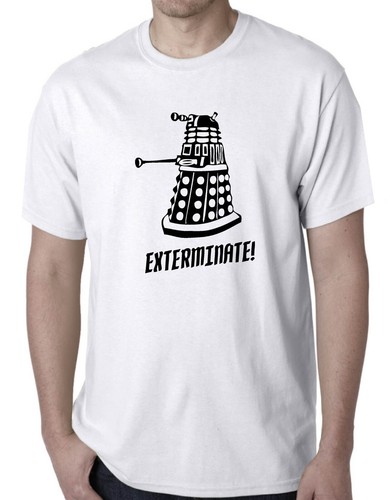 Dr Who T shirt Darlec exterminate retro T Shirts Tee Doctor Who LONG SLEEVE - Picture 23 of 36