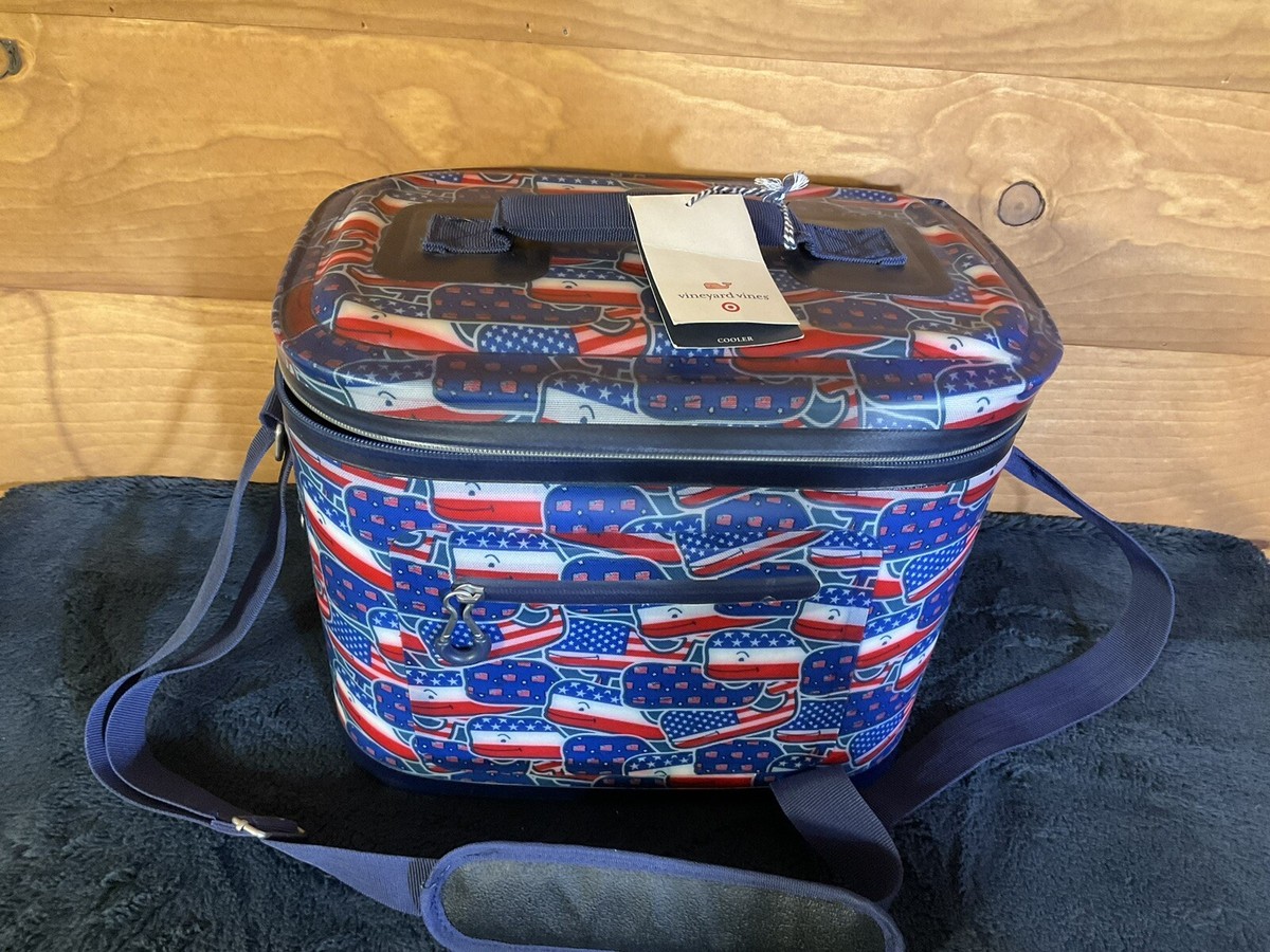 Vineyard Vines For Target Red White Blue Whale Flag USA 12 Can