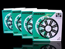 Set of 4 KICKER 45KMG12W 12" White LED Grille For KM12/KMF12 Subwoofer, New