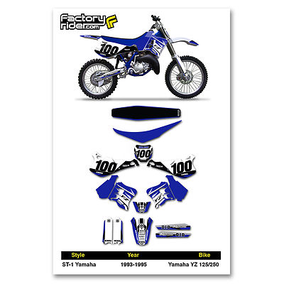 YAMAHA　YZ125　1995　95モデル　外装パーツ 1993-1995 YZ 125 YZ 250 GRAPHCS KIT / NUMBER PLATE / SEAT COVER