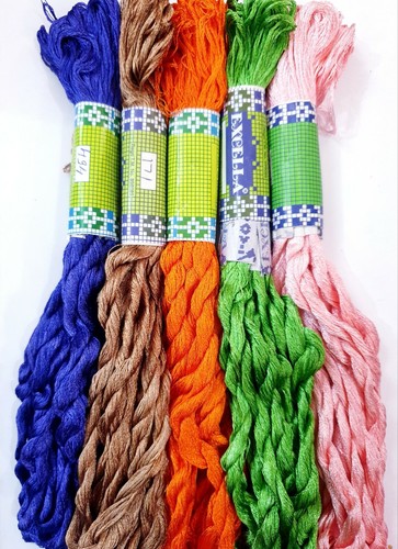 SILK EMBROIDERY THREAD 5 SKEINS 400 mts Great Value SALE BARGAIN DEAL M13 - 第 1/2 張圖片