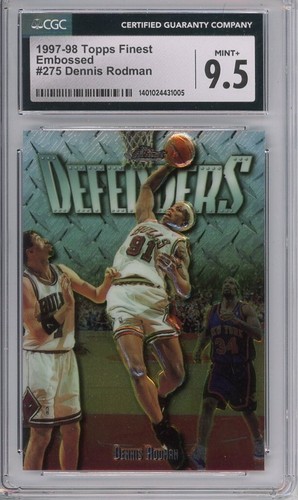 1997 Topps Finest Embossed #275 Dennis Rodman CGC 9.5