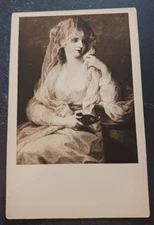 vtg postcard art Angelica Kauffmann - The Vestalin Max Sinz Kunstverlag Germany