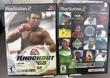 Knockout Kings 2002 (Sony PlayStation 2, 2002) With Smash Court Tennis.