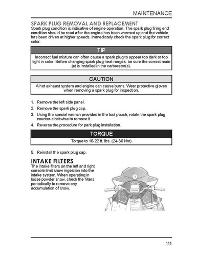 Polaris Owners Manual Book 2017 550 INDY VOYAGEUR 155 - Picture 5 of 12