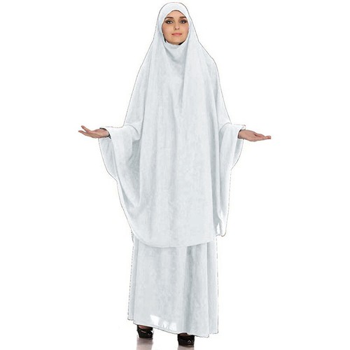 Muslim Women Overhead Khimar Burka Skirt Sets Prayer Islamic Kaftan Long Robes - Picture 5 of 31