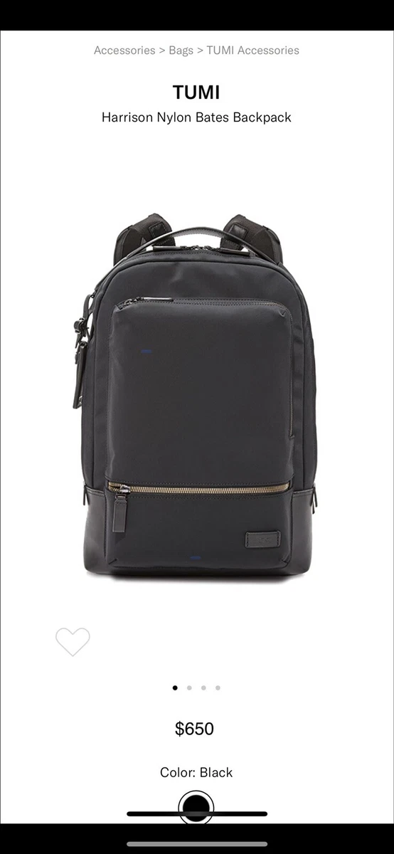Tumi leather top backpack sale