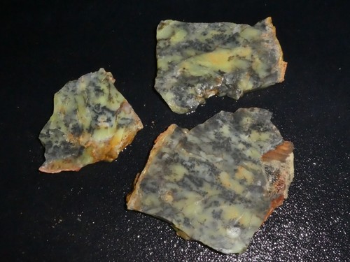 Dendtritic Opal 3 small pieces -rough -cabbing-display--NEW - Picture 3 of 3