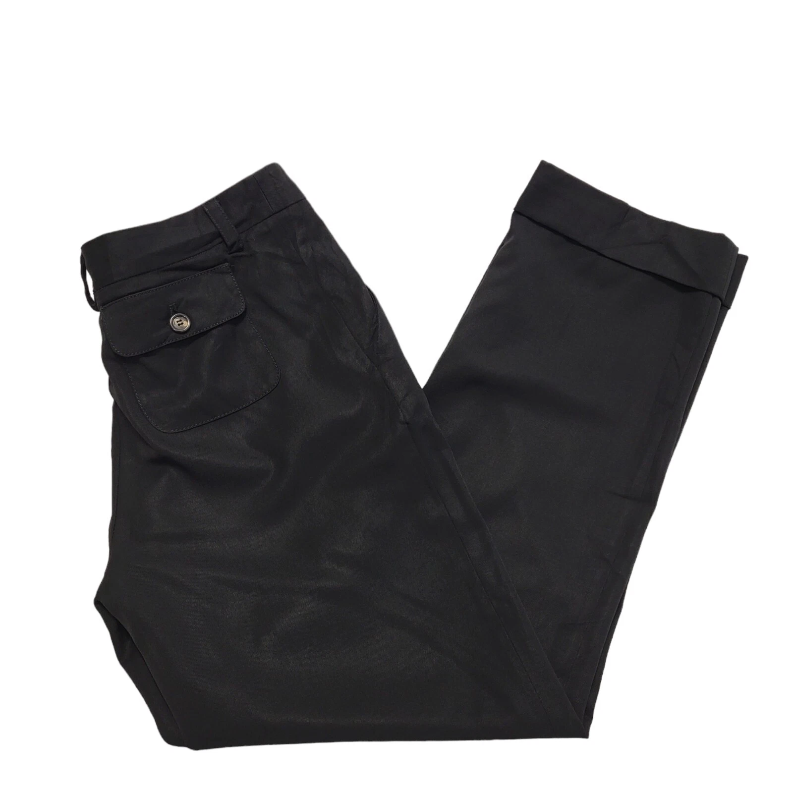 Moschino pantaloni conici neri donna taglia UK 12 14 W30 32 L29