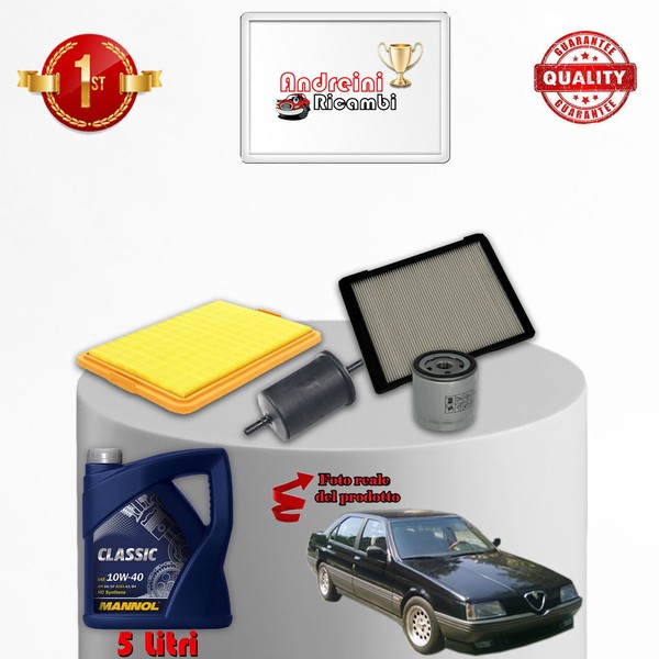 Inspektionskit Filter Und ÖL Alfa Romeo 164 2.0 Twin Spark 106KW 144CV 1997->-image