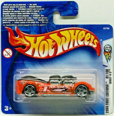Hot Wheels 04 First Editions What 4 2 Orange Short Card 081 Ebay