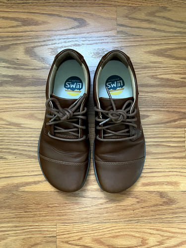Leather Oxfords Women Size 7.5/Men Size 6 Nine2Five V1 Mocha Brown Lems Unisex - Picture 2 of 10
