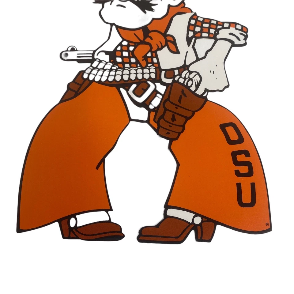 Lot of 10 OSU Pistol Pete Die Cuts 10" x 6" Cardstock Oklahoma State Cowboys - Image 4 of 4