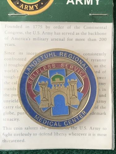 LANDSTUHL MEDICAL CENTER Germany Challenge Coin Token Selfless Service - Picture 2 of 5