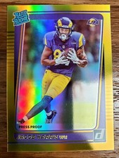 Jacob Harris 2021 Donruss Gold Holo Rated Rookie Press Proof Premium Stock