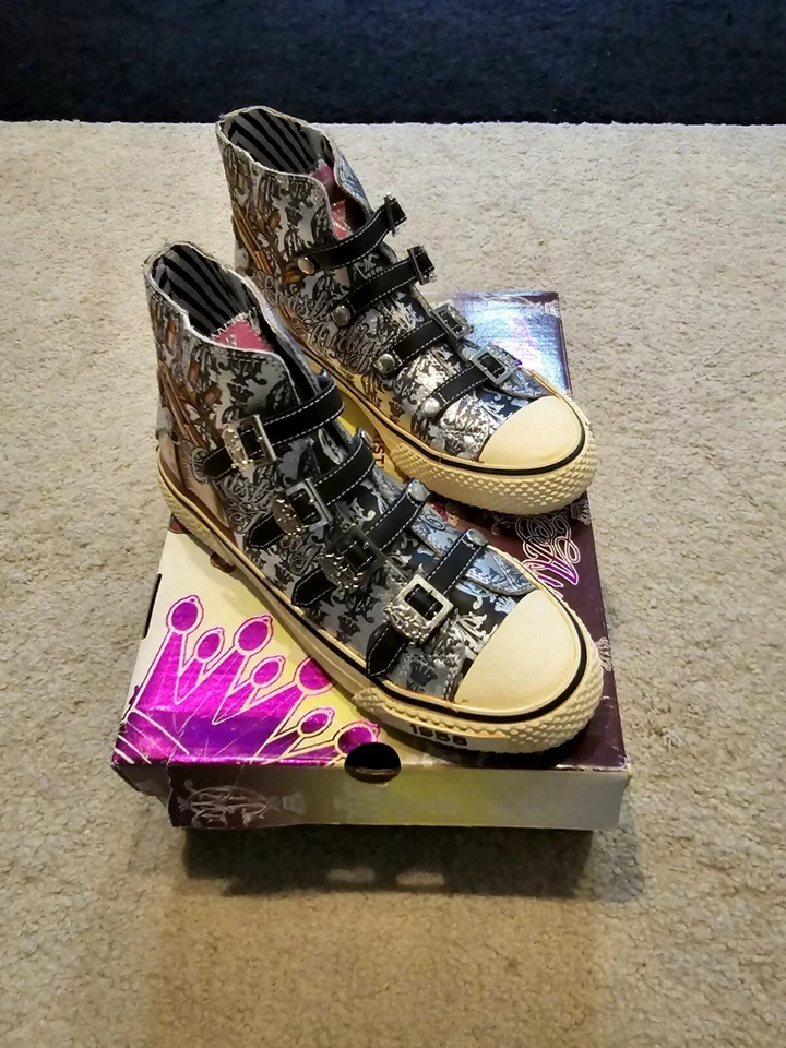 ZAPATILLAS ALTAS CHRISTIAN AUDIGIER 1958 MODA PLATEADAS CON TIRANTES PARA MUJER 6  Foto 2 de 4