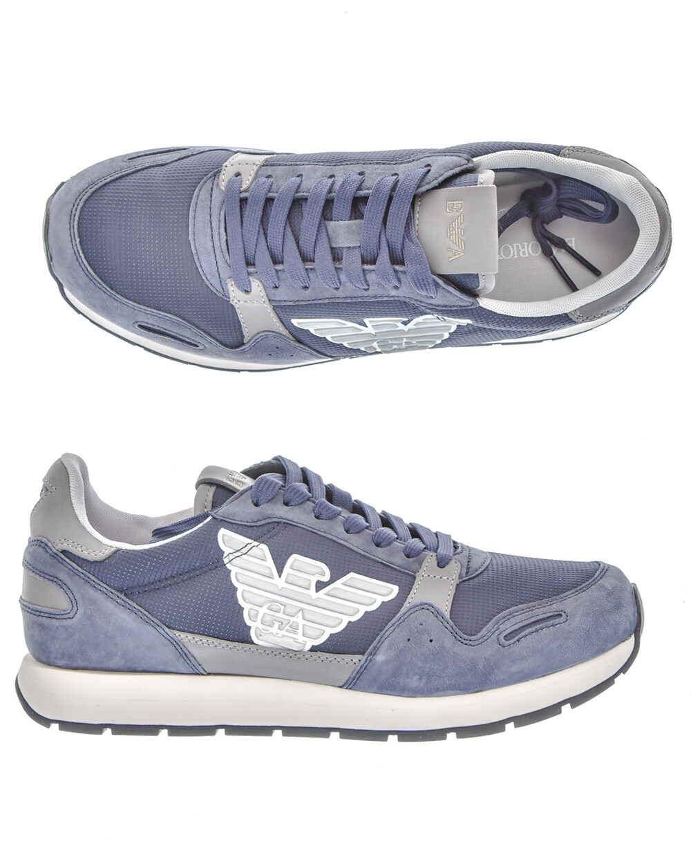 Emporio Armani Schuhe Turnschuhe Herren Blau Blau Blau Emporio Armani Schuhe Turnschuhe Herren Blau Blau Blau