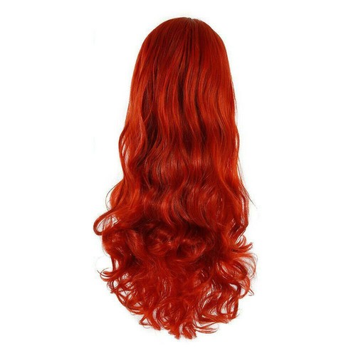 Womens Copper Red Wavy Wigs Jessica Rabbit Long Curly Ladies Hair Cosplay Wig - Picture 8 of 13