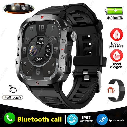 Nuovo GPS militare Smart Watch uomo torcia bussola impermeabile sport all'aria a - Foto 32 di 36
