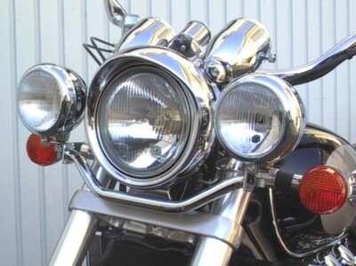 Fehling 7398 Lampenhalter für Zusatzscheinwerfer Honda F6C Valkyrie SC34 GL1500C