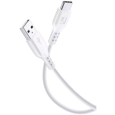 Cellularline Power Cable USB-A auf USB-C Lade-/Datenkabel weiß 2 m Output 18 W