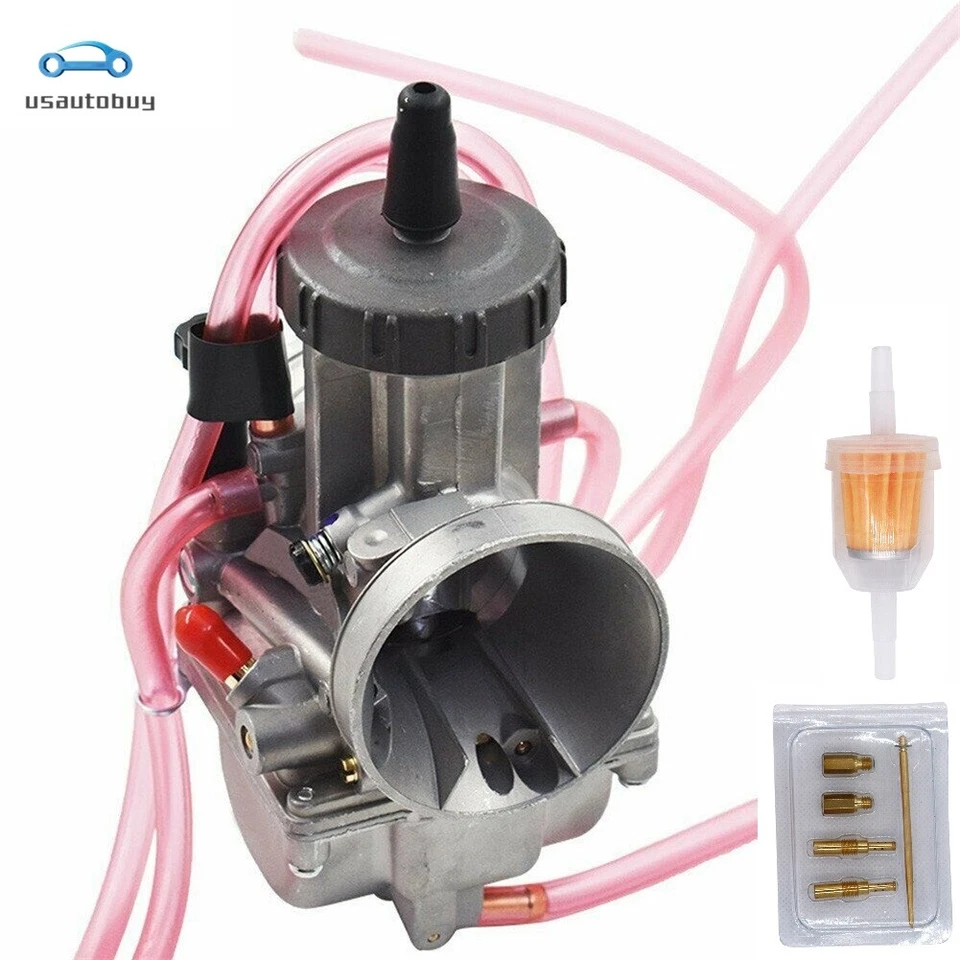 Carburador para Suzuki RM250 1976-2008 RM125 1975-2007 PWK38 con cable de acelerador Foto 2 de 4