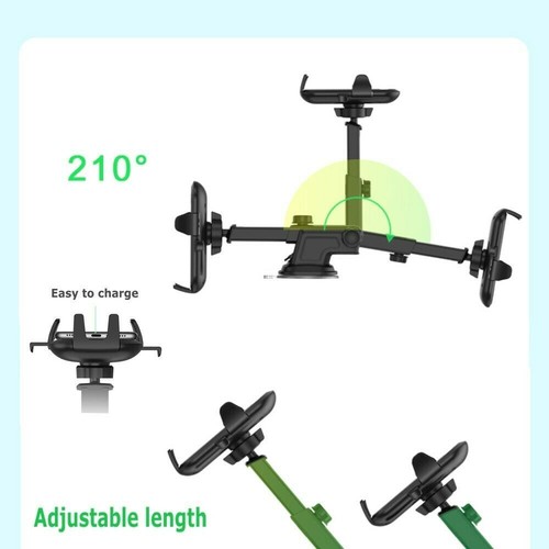360° Car Windshield Mount Holder Cell Phone GPS For iPhone 14 13 Pro Max 12 - Picture 6 of 11