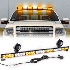 Led Strobe Light Bar Windshield Dash Traffic Advisor Emergency Hazard Warning