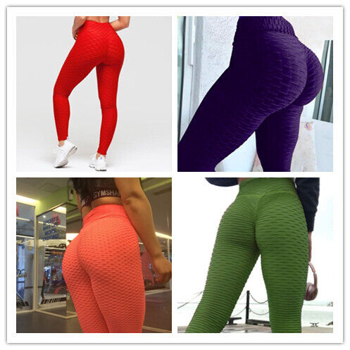 Leggings de levantamiento de botines anticelulíticos - Pantalones de yoga ajustados de cintura alta para mujer - Imagen 1 de 19