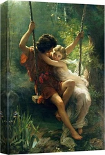 24"x36"-Pierre Auguste Cot Canvas Wall Art Print - Spring Time