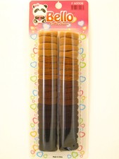 BELLO LARGE TERRY PONYTAIL HOLDERS - SHADES OF BROWN - 40 PCS. 60008 