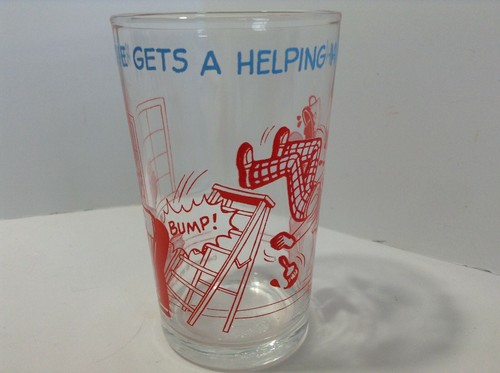 Vintage 1973 Archie Comic Jelly Glass Archie Gets a Helping Hand HOT DOG