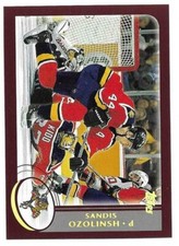 SANDIS OZOLINSH 2002-03 TOPPS GOLD FACT SET CARD NEAR MINT+ CONDITION