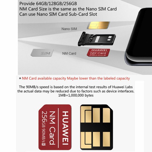 Original Official Huawei NM 256GB Nano Memory Card For Mate 20 Pro/ 20 X/P30 Pro - Picture 2 of 4