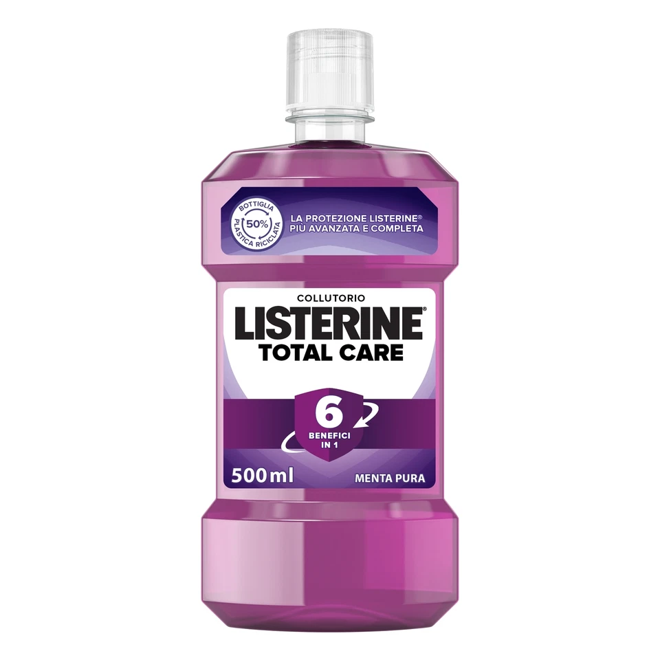 Listerine Total Care - Collutorio Menta Pura 6 Benefici in 1, 500ml
