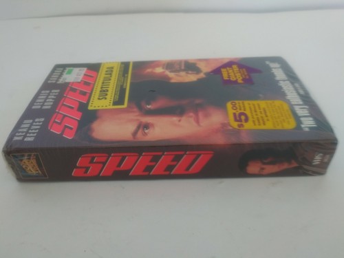 Speed VHS Movie NEW Sealed Watermark 1994 Fox Release Keanu Reeves Poster Offer - Picture 7 of 10