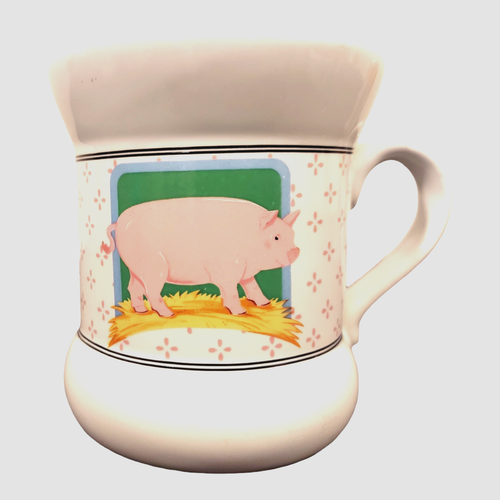 Vintage Vandor Country Collection Designer Pelzman 1981 Coffee Cup Pig Hog Tea - Picture 6 of 6
