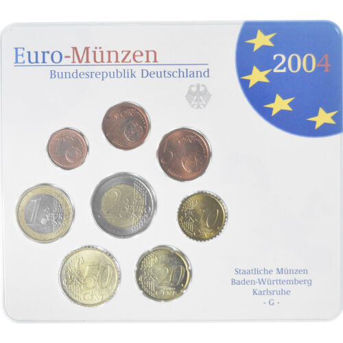 [#346738] Germania, Cofanetto 1c. a 2 €, 2004, Karlsruhe, UNC, STGL, bi-metallico - Foto 1 di 2