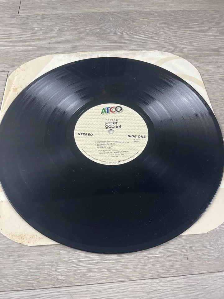 1977 PETER GABRIEL: Self Titled Vinyl LP ATCO SD 36-147 VG+VG+ Foto 4 de 4