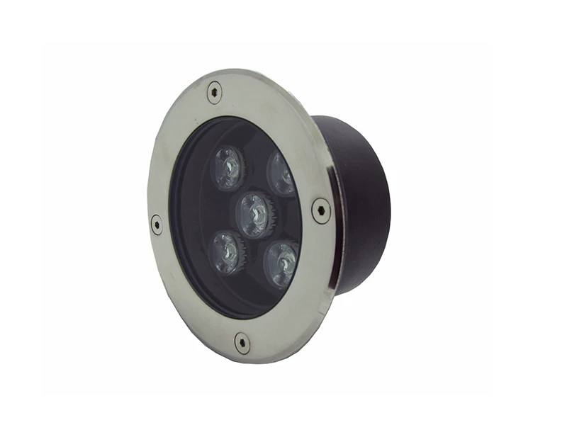5w DC12v LED Spot En Terrasse Lampe Encastré Exterieur Jardin Blanc Pur Ronde - Photo 2/4
