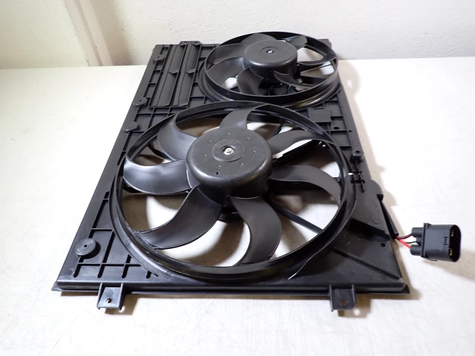 Radiator Cooling Fan Assembly for Audi A3 TT VW CC Eos GTI 06-17 620-805 Foto 3 de 4