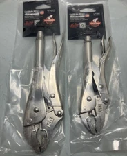 Malco Eagle Grip LP10WC 10” LP7WC 7” Curved Jaw Locking Pliers USA Made
