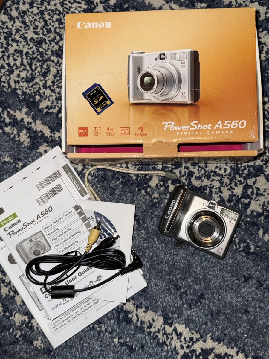 Цифровые фотоаппараты Canon PowerShot A560 1-4.9x цифровой зум