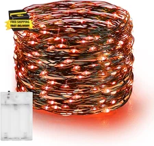 Fairy String Lights, 20 FT 60 LED Copper Wire Battery Operated Waterproof Lights