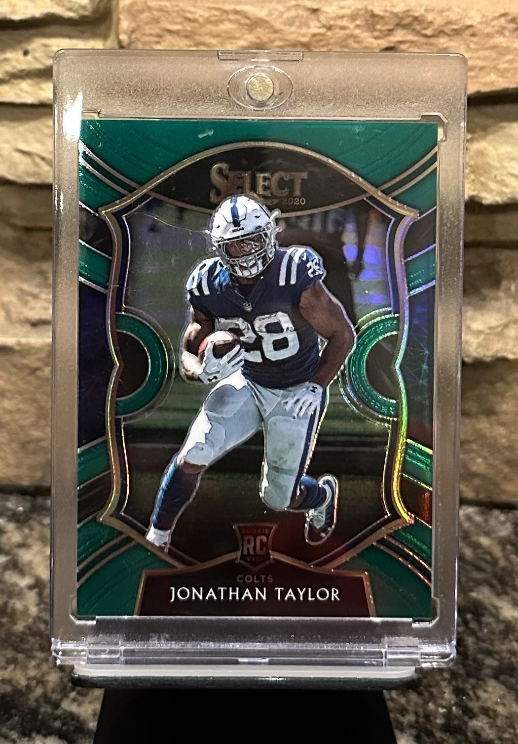 2020 Panini Select - Concourse Jonathan Taylor #53 Green Prizm /5 (RC)